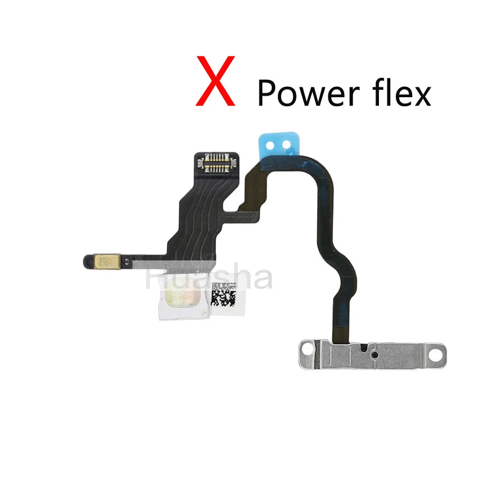 1pcs For iPhone X Xs Max XR Mute & Volume Power Buttons key Switch Flex Cable Mobille Phone Repair Parts