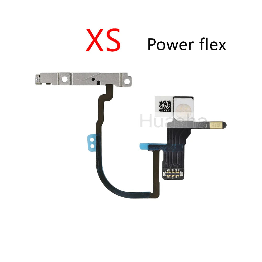1pcs For iPhone X Xs Max XR Mute & Volume Power Buttons key Switch Flex Cable Mobille Phone Repair Parts