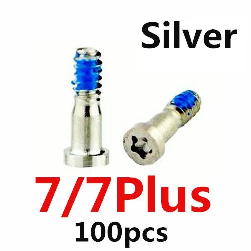 100pcs Back Cover Screw for iPhone X XS 11 12 13 Pro Max 5S 6 6S 7 8 Plus Bottom Dock Connector Five Star Pentalobe Screws