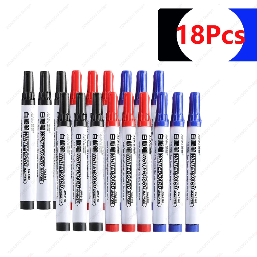 1-100pcs Erasable Whiteboard Marker Pen Blackboard Marker Teaching Chalk for Glass Ceramics Office School Art Marker Stationery