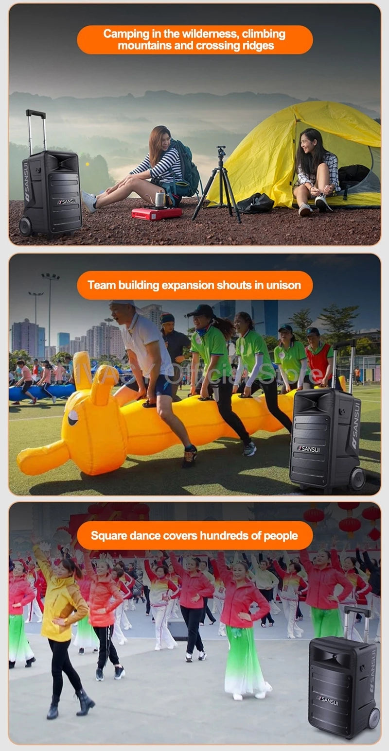 1600W High Power Audience Speaker 12 Inch Wireless Bluetooth Sound Audio Surround Subwoofer for DJ Stage Dancing Party Karaoke