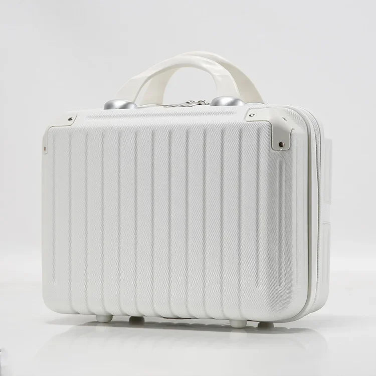 16 Inch Large Capacity Portable Lightweight Luggage Case Female Zipper Lock Cosmetics Storage Bag Small Boarding Mini Suitcase