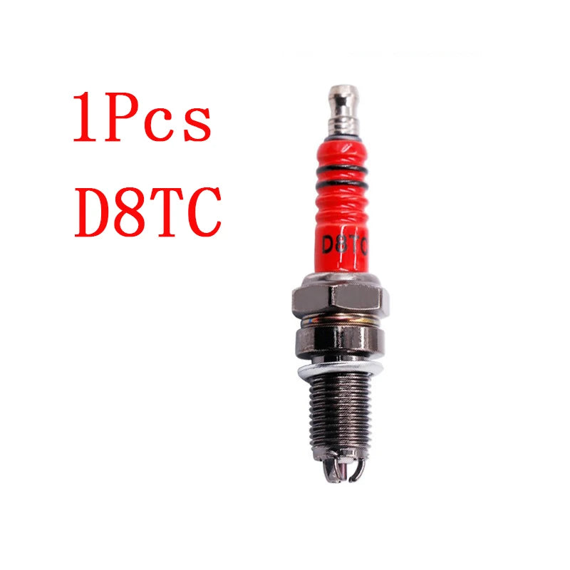 1/2Pcs Racing Spark Plug 3 Triple Electrode A7TC D8TC For GY6125 CG 50 70 110 125 150CC Motorcycle Atv Scooter Dirt Bike Go Kart