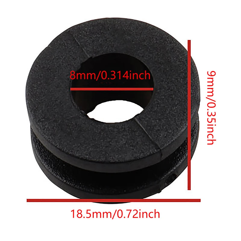 10Pcs Black Motorcycle Side Cover Rubber Grommets Gasket Fairings For Honda For Suzuki CBR GSXR Ninja ZX YZF Kawasaki