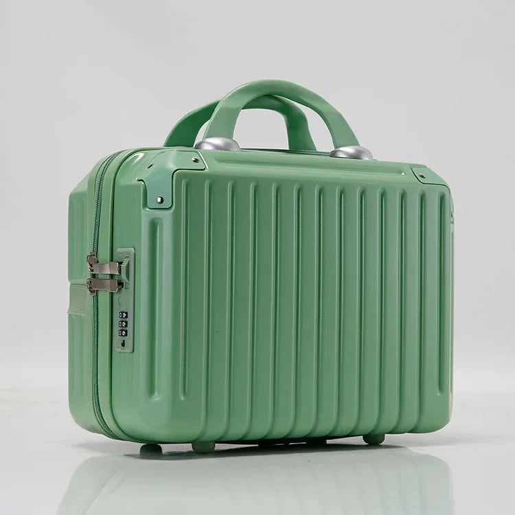 16 Inch Large Capacity Portable Lightweight Luggage Case Female Zipper Lock Cosmetics Storage Bag Small Boarding Mini Suitcase