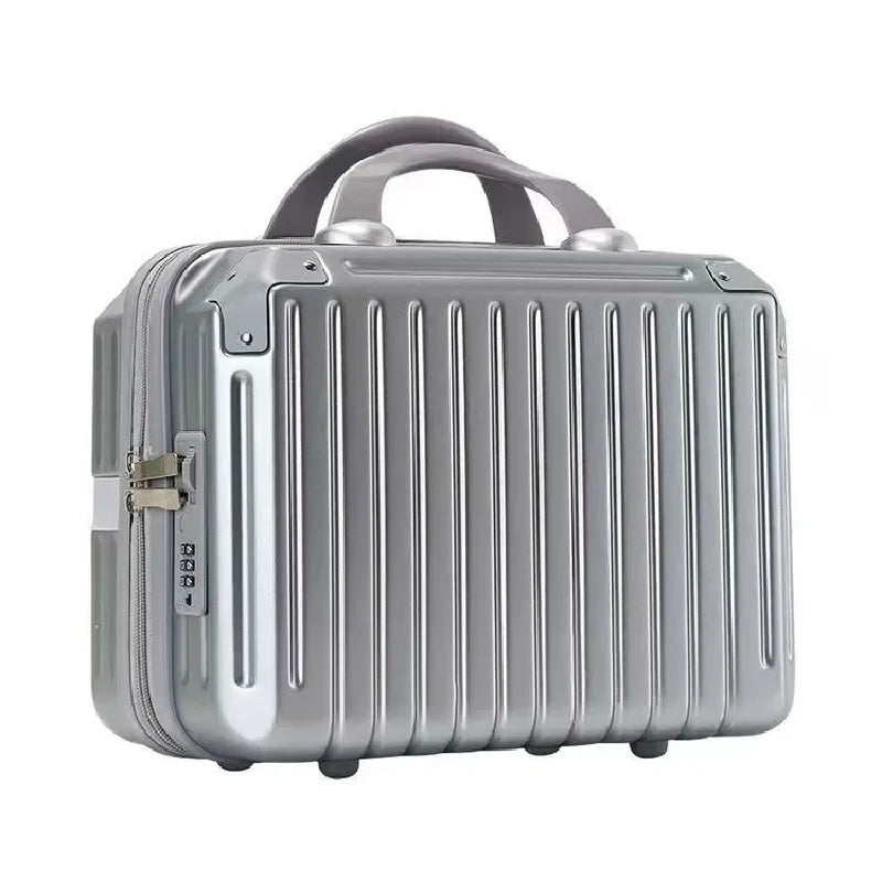 16 Inch Large Capacity Portable Lightweight Luggage Case Female Zipper Lock Cosmetics Storage Bag Small Boarding Mini Suitcase