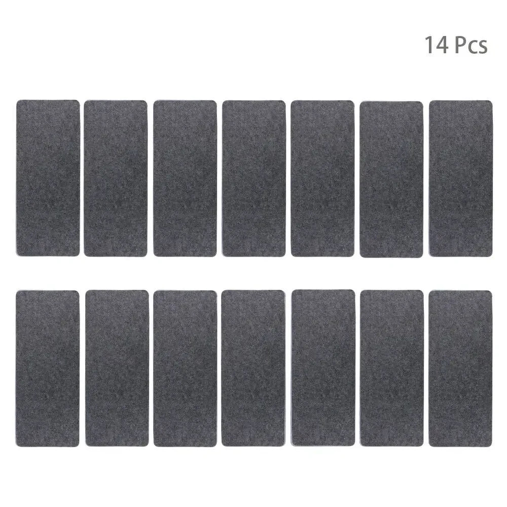 14Pcs/Set Stair Tread Carpet Mats Self-adhesive Floor Mat Door Mat Step Staircase Non Slip Pad Protection Cover Pads Home Decor