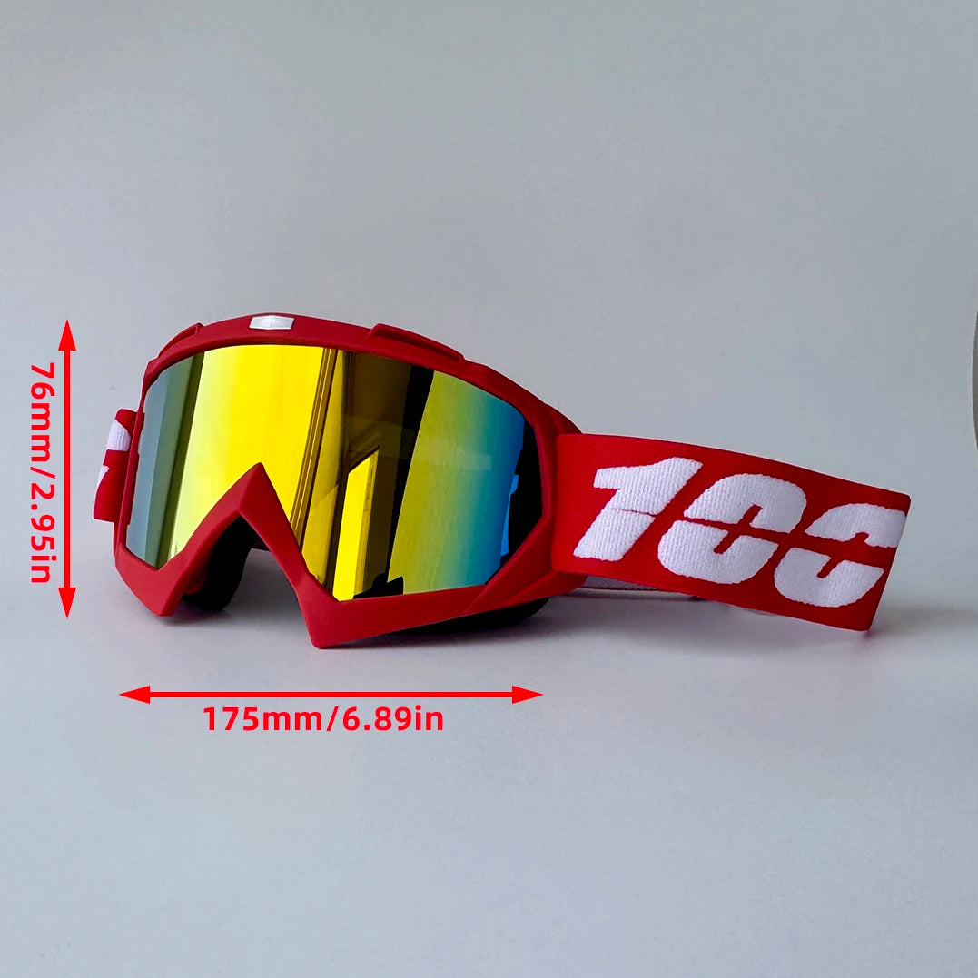 100 Motorcycle Glasses new Motocross Eyewear Helmet MX Moto Dirt Bike ATV Ski Outdoor Sports Off-road Scooter Googles Mask