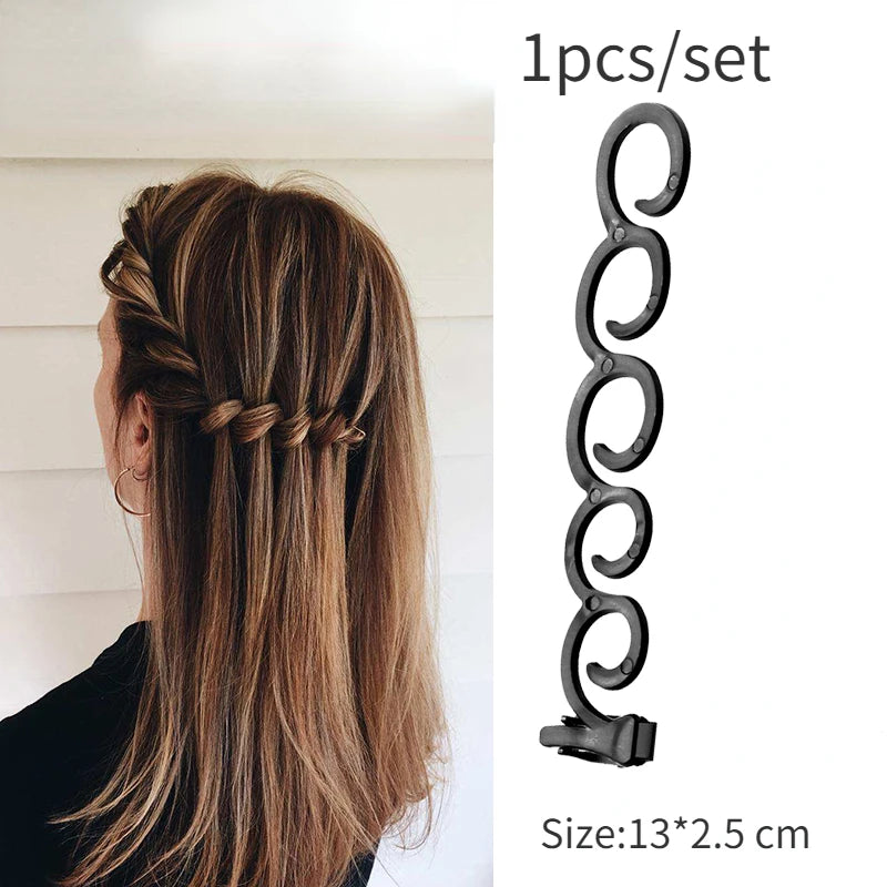 1/2/3/4pcs/set Ponytail Hair Styling Tools Ponytail Holder Topsy Loops Hair Bun Maker Braids Beauty Makeup Hairdressing Braiders