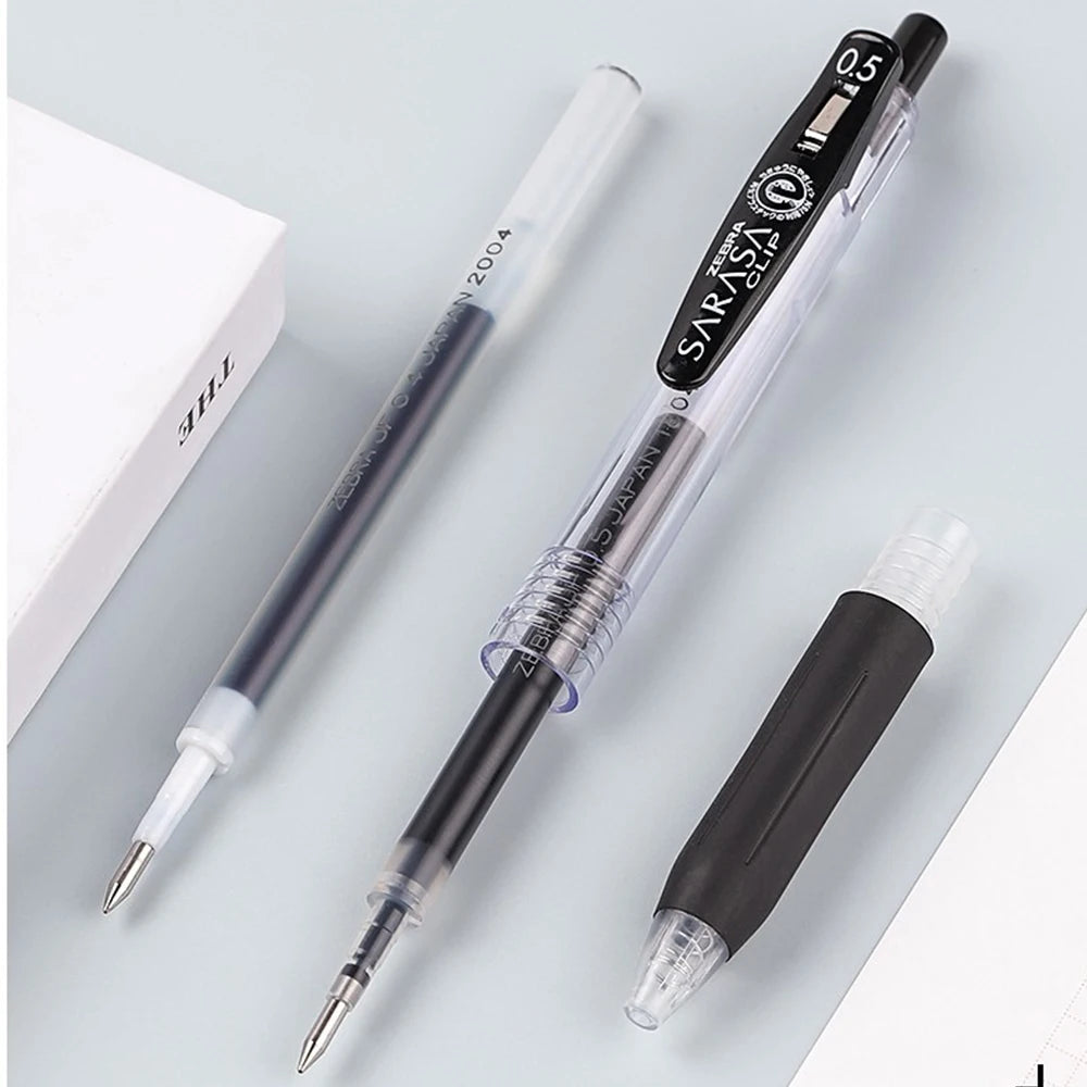 10pcs Japan ZEBRA Zebra Pen Refill JF-0.3/0.38/0.4/0.5/0.7mm JJ15 Press Neutral Pen Refill Black Blue Red School Stationery