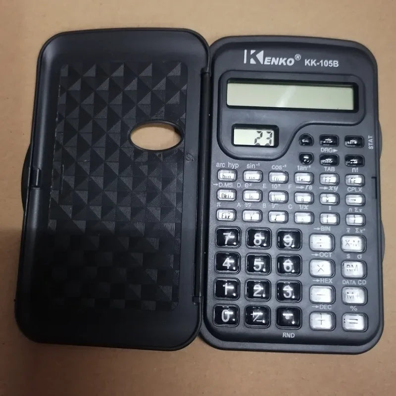 1pcs Portable Multifunctional Pocket Handheld Scientific Calculator with Clock Student School College for Mathematics Teaching