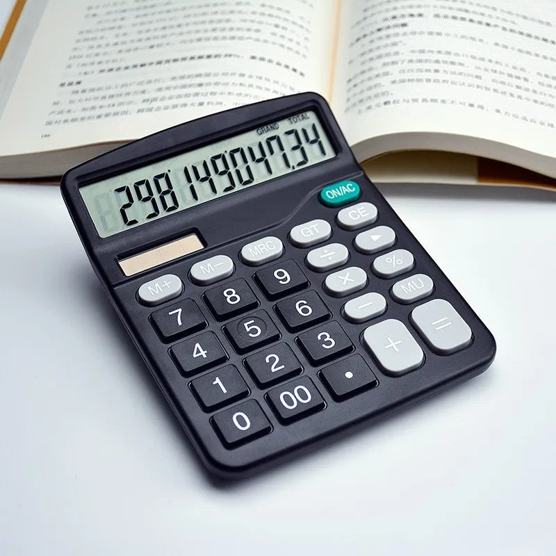 1Pcs Solar Scientific Calculator Desktop Financial Office Computer Calculators Large Display Office Calculators Cute Calculator