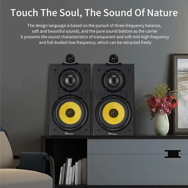 140W High-Power 6.5-inch Speaker Three-Way Bookshelf Speaker Hifi Fever 2.0 Audio Passive Home Theater Enthusiast Speaker 8Ω