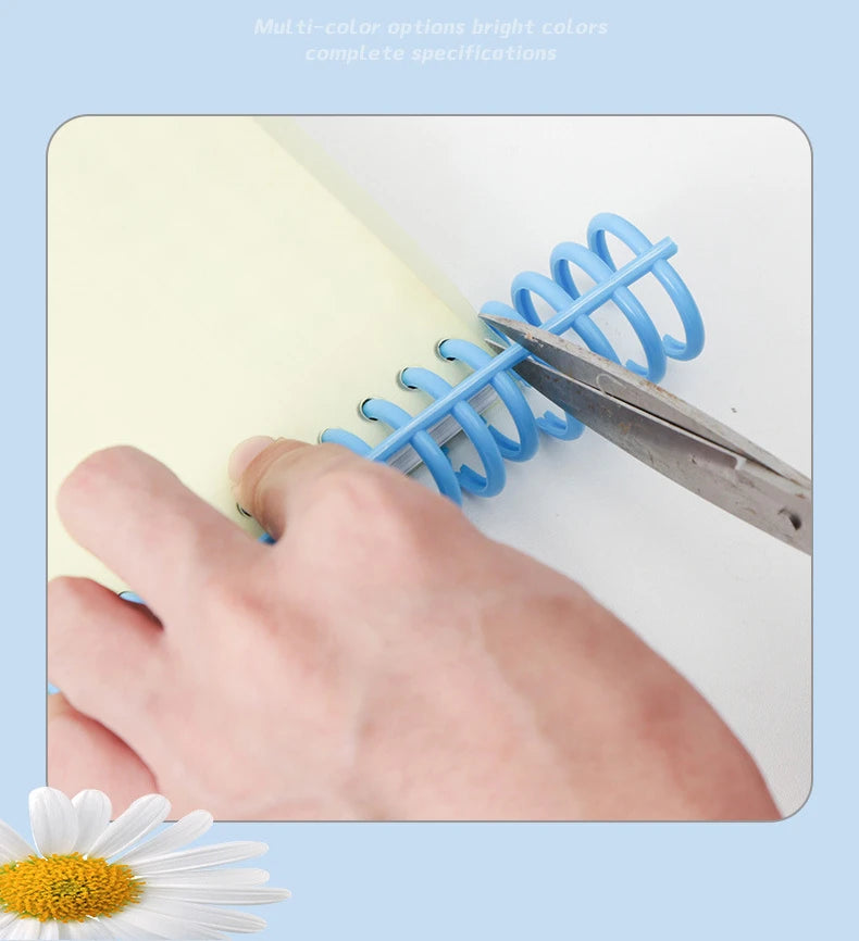19mm 30 Ring A4 Binders Plastic B5 Binding Buckle Ring Notebook Clip Detachable Plastic Loose-leaf Binder Rings Notebook Binding