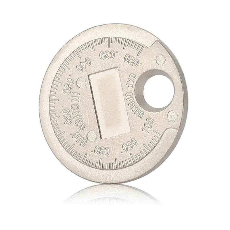 1pc Coin- Type 0.6-2.4mm Spark Plug Gap Gauge Measurement Tool Range Spark Plug Gage Caliber Measuring Tool