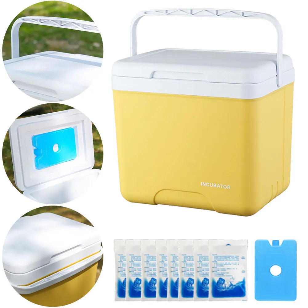 15L Camping Cooler Box Multipurpose Insulated Ice Chest Portable Ice Bucket Outdoor Hard Cooler for Outdoor Use