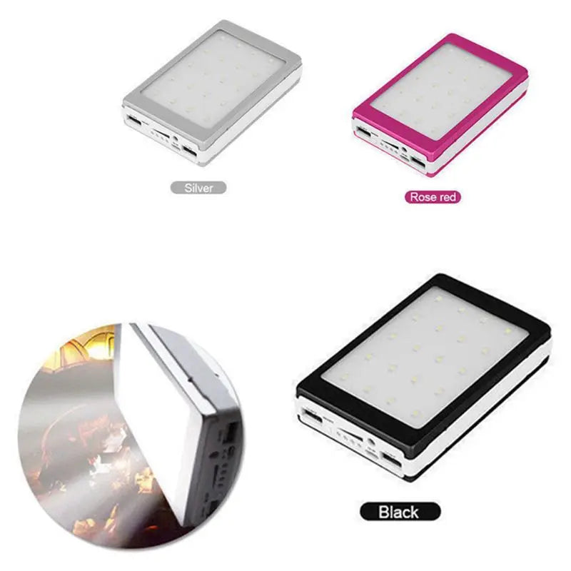 (No Battery) 18650 Solar DIY Box Powerbank for Case Led for Moblie Phone Power Lightweight