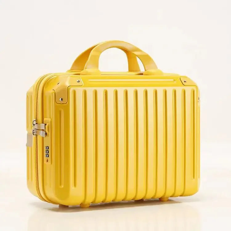 16 Inch Large Capacity Portable Lightweight Luggage Case Female Zipper Lock Cosmetics Storage Bag Small Boarding Mini Suitcase