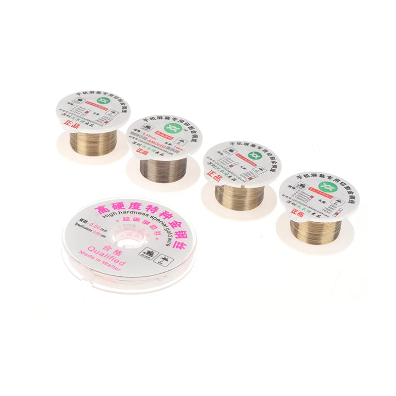 1Pcs 100M 0.04 0.05 0.06 0.08 0.1MM Alloy Steel Molybdenum Cutting Line LCD Screen Separation Diamond Wire Phone Repair Tools