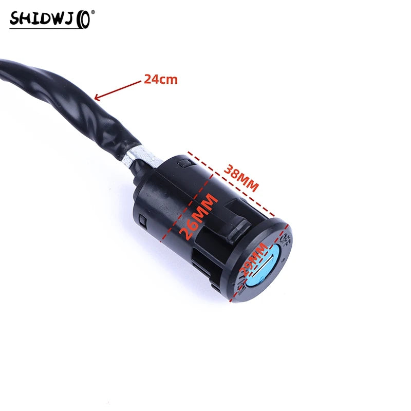 1 Set Universal Motorcycle Start The Ignition Switch Lock Key With Bracket For Most 50cc 70cc 90cc 110cc 150cc Accessories
