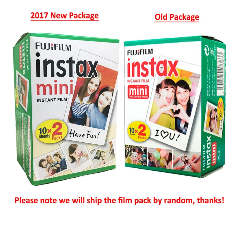 10/20/40/80/200 Sheets Fujifilm instax Mini 11 12 9 7+ 90 3 Inch White Edge Films For Instant Mini Camera 25 50s 90 Photo Paper