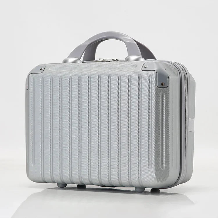16 Inch Large Capacity Portable Lightweight Luggage Case Female Zipper Lock Cosmetics Storage Bag Small Boarding Mini Suitcase