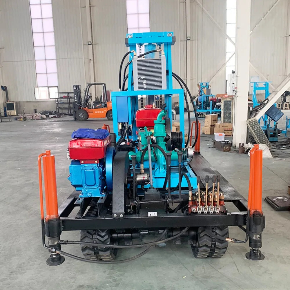 100m 150m Portable Water Well Drilling Rig Machine Small Diesel Water Well Drill Machines Trailer-mounted Factory Direct Sales
