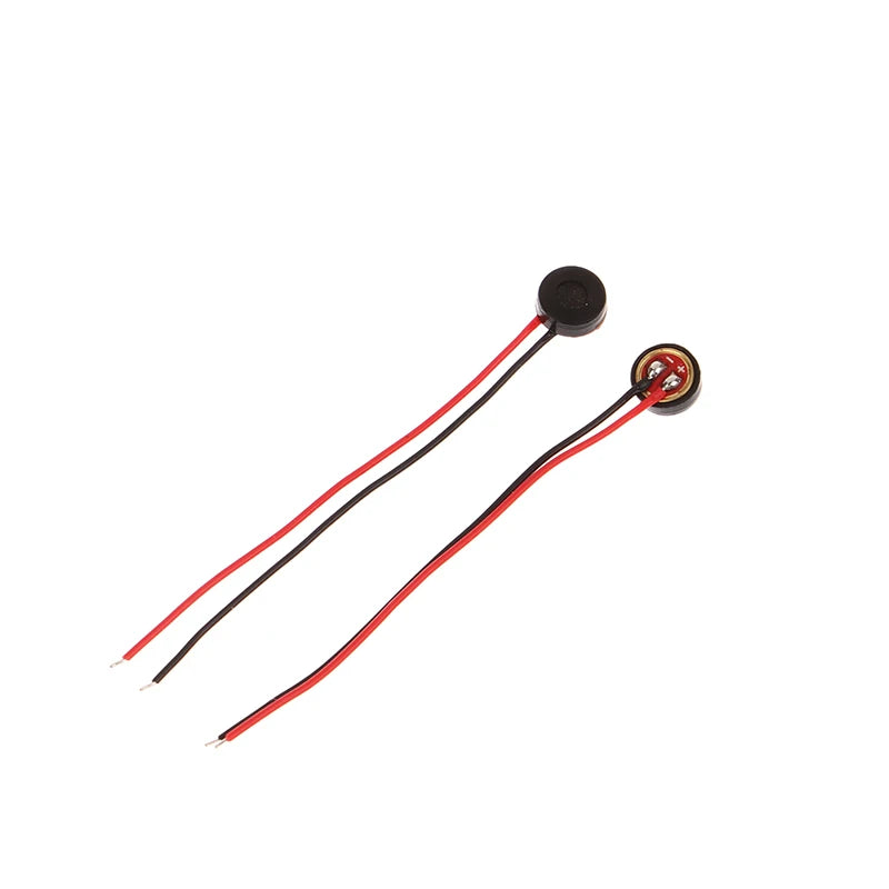 100pcs 4015 Lead Microphone 4*1.5MM Welding Wire Plus Rubber Sleeve High Sensitivity Microphone