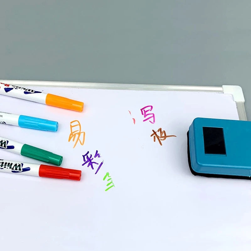 12 Colors Whiteboard Marker Pens Erasable Liquid Chalk Pens for School Office