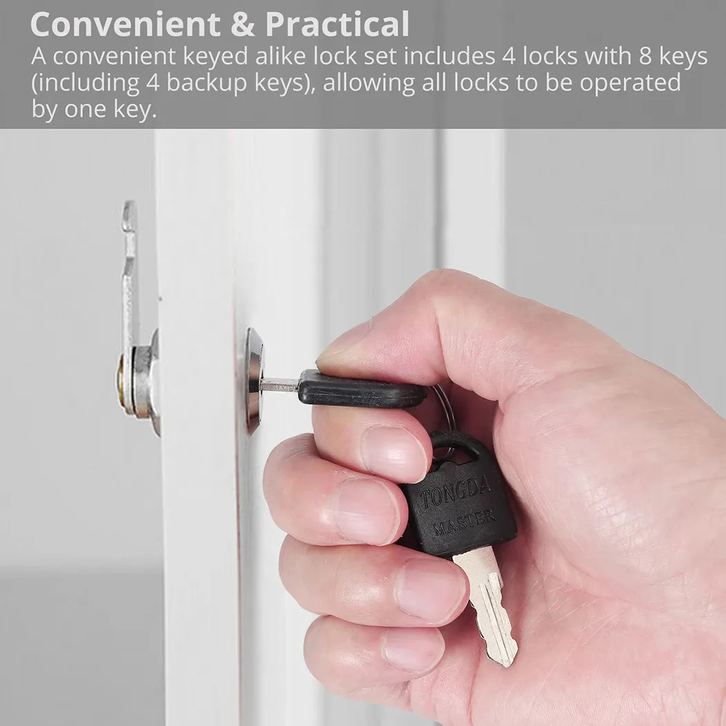 16/20/25/30mm Cam Lock Door Barrel Drawer Cabinet Mail Box Locker Cupboard + 2 Keys Cabinet Office Desk Letter Box Cam Locks
