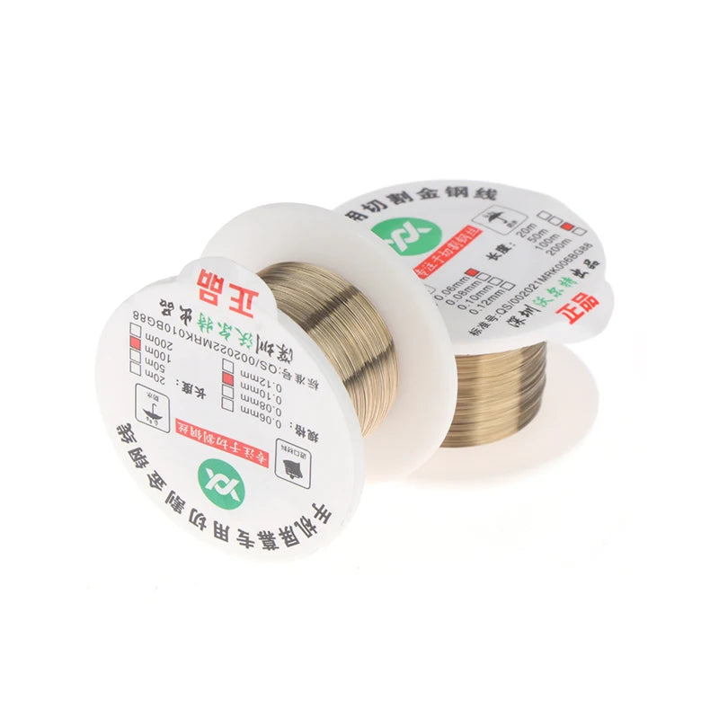 1Pcs 100M 0.04 0.05 0.06 0.08 0.1MM Alloy Steel Molybdenum Cutting Line LCD Screen Separation Diamond Wire Phone Repair Tools