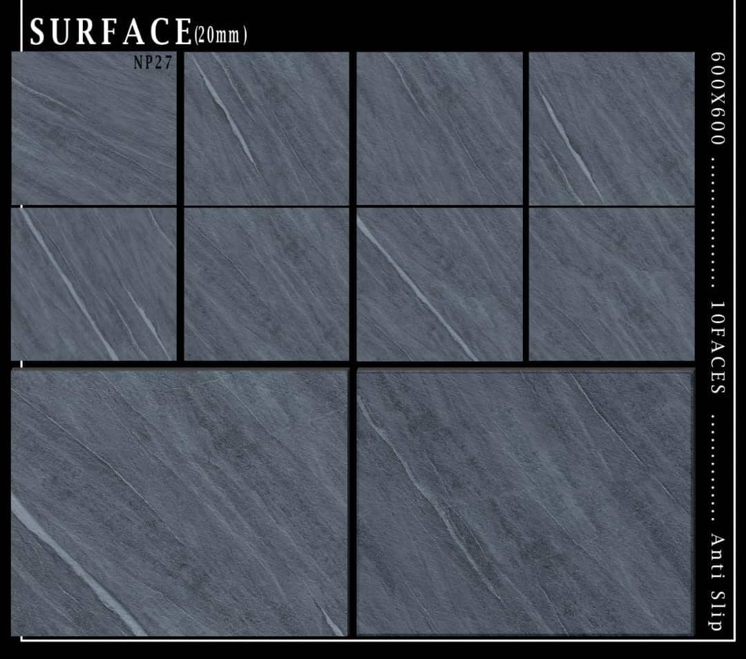 Porcelain outdoor tiles 60x60 20mm