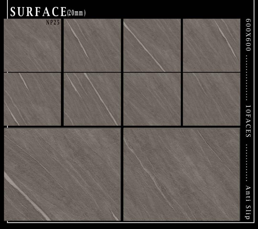 Porcelain outdoor tiles 60x60 20mm