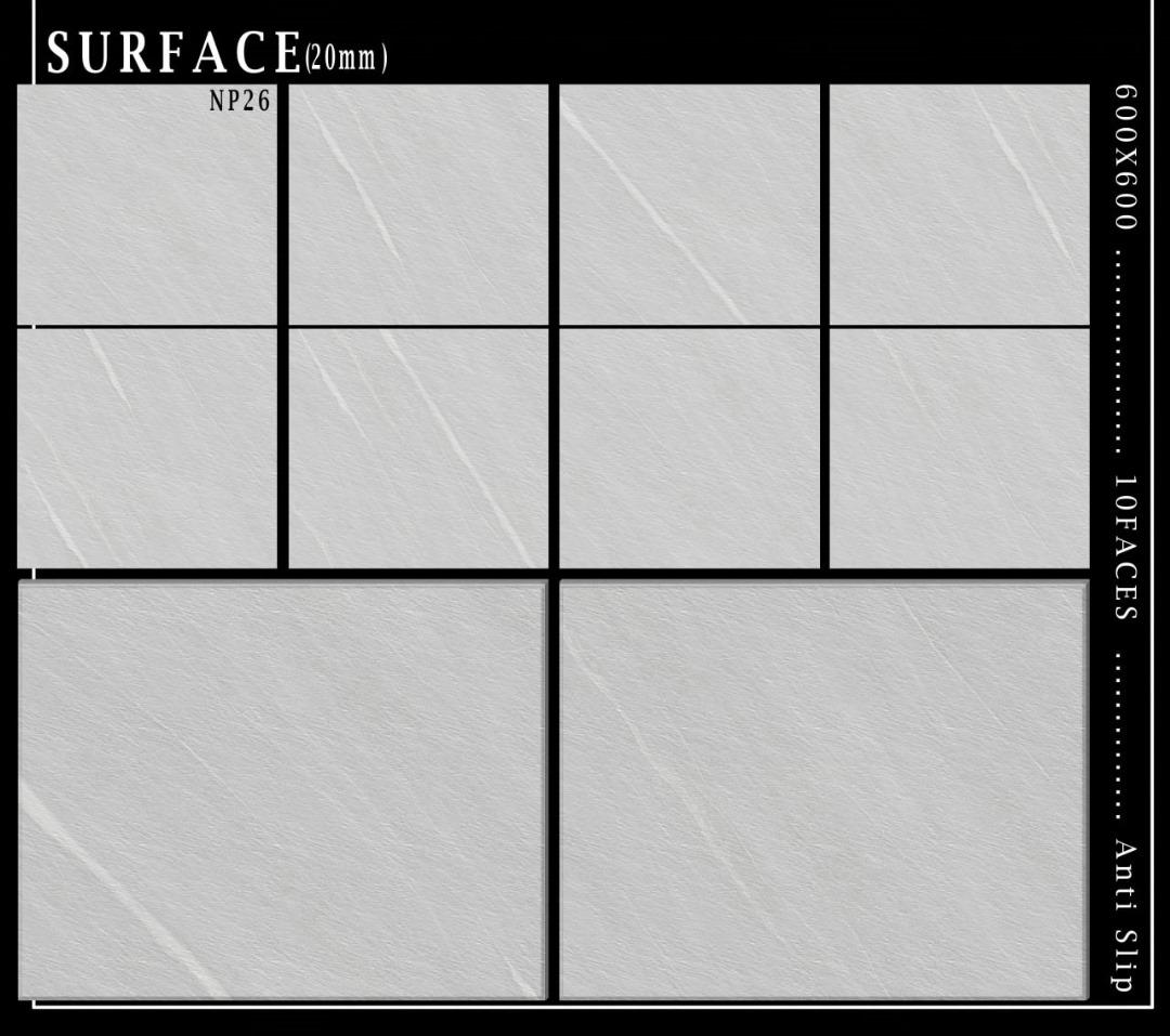 Porcelain outdoor tiles 60x60 20mm