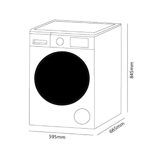 Hisense front load washing machines 10.5 kgs