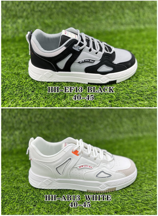 ARBUNORE Men Color block Low-Top Lace-Up Shoe...