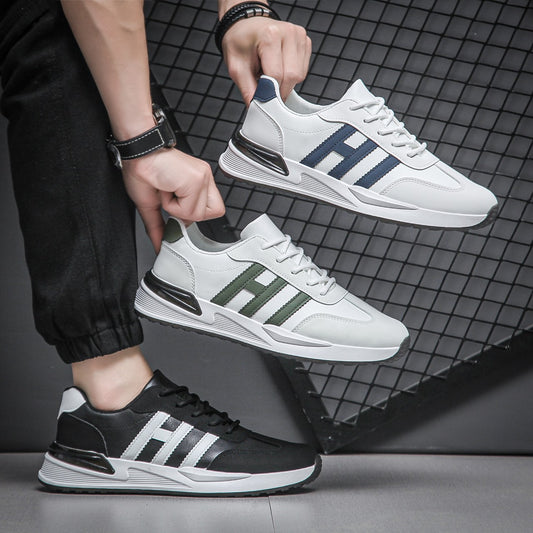 Shoes White Fashion Lace Up Style Retro Breathable