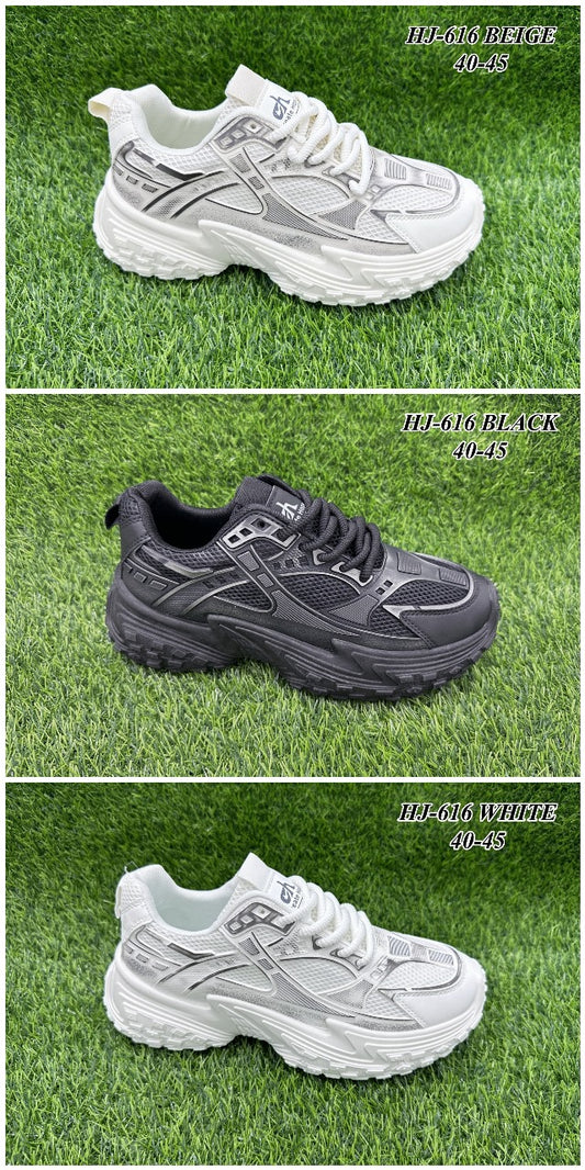 Missy Monotone Sneakers with Lace-Up Closure