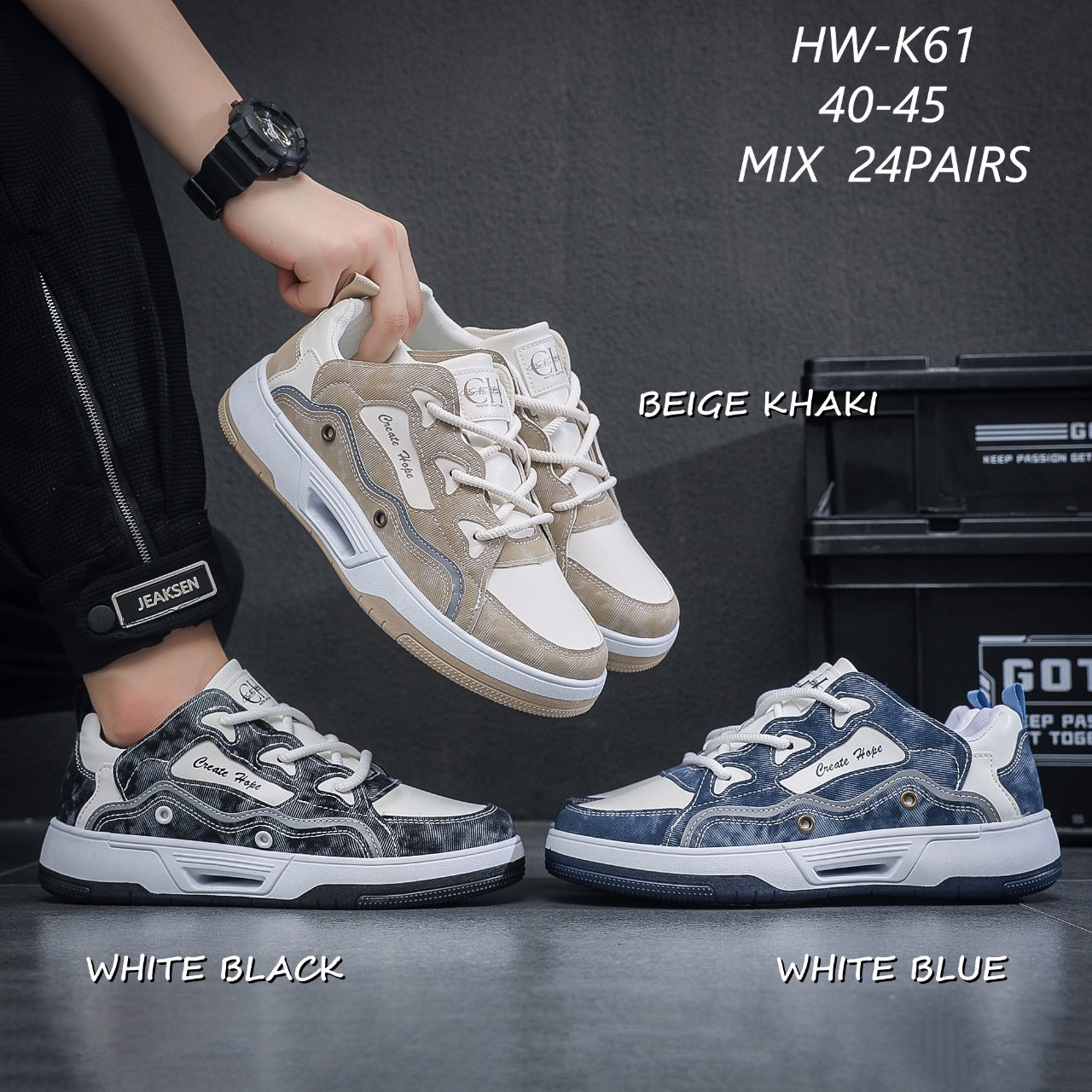 Blue OGIY 5 OPOFA Imported HIGH Sneakers for Men
