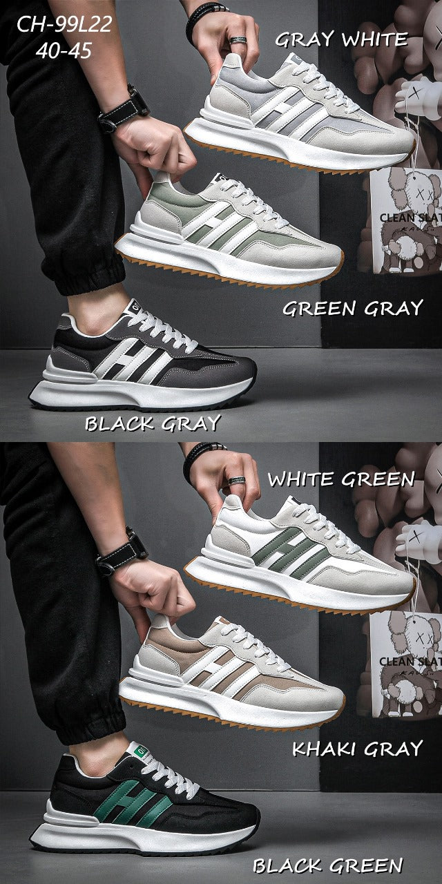 Suede Sneakers: Round-Toe Fashion Casual