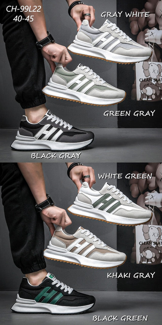 Suede Sneakers: Round-Toe Fashion Casual