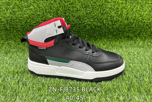 Perforated Sneakers with Panel Detail and Lace-Up Closure