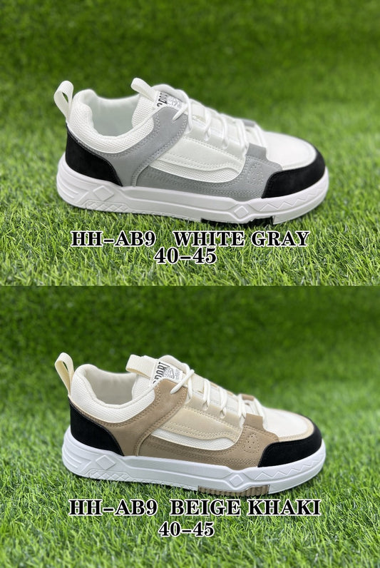 Men's Casual Lace-Up Solid Color Low-Top PU Skate Shoes