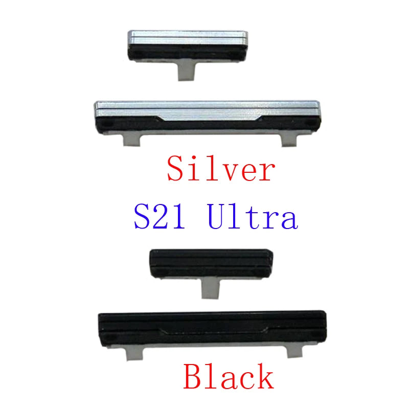 1Set Power On Off Swith Volume Button For Samsung Galaxy S21Ultra S21U S21 Ultra 5G G998 G998FG998F/DS Housing Frame Side Key