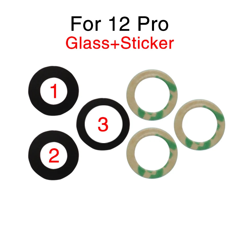 1set Back Rear Camera Lens Glass Cover For iPhone 6 6S 7 8 Plus X XR XS 11 12 13 Mini Pro Max Repair Parts