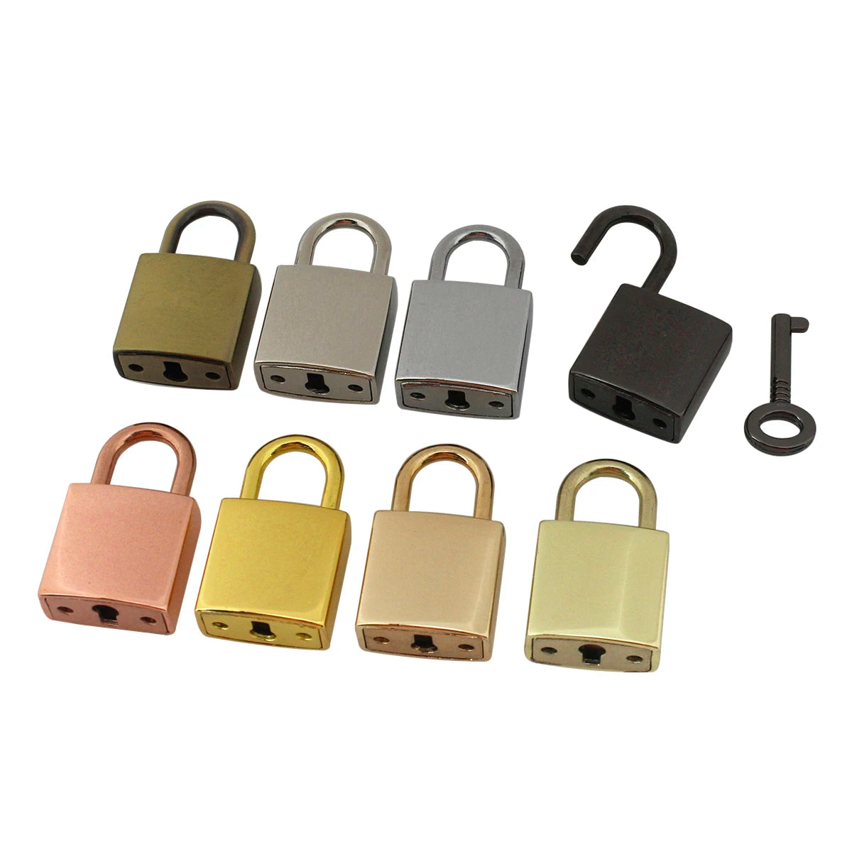 1pcs Metal Square Key Padlock for Fashion Lock Buckle Luggage Lock Clasp DIY Bags Handbags Hardware Decorative Accessories
