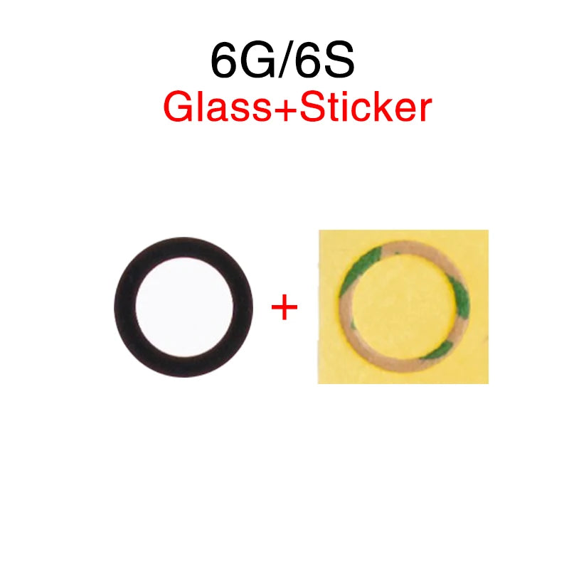1set Back Rear Camera Lens Glass Cover For iPhone 6 6S 7 8 Plus X XR XS 11 12 13 Mini Pro Max Repair Parts