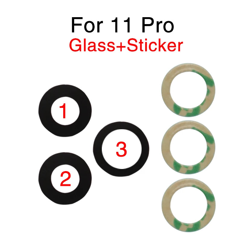 1set Back Rear Camera Lens Glass Cover For iPhone 6 6S 7 8 Plus X XR XS 11 12 13 Mini Pro Max Repair Parts