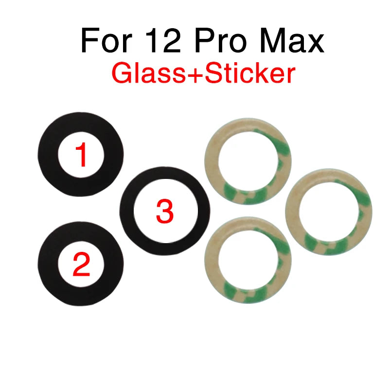 1set Back Rear Camera Lens Glass Cover For iPhone 6 6S 7 8 Plus X XR XS 11 12 13 Mini Pro Max Repair Parts