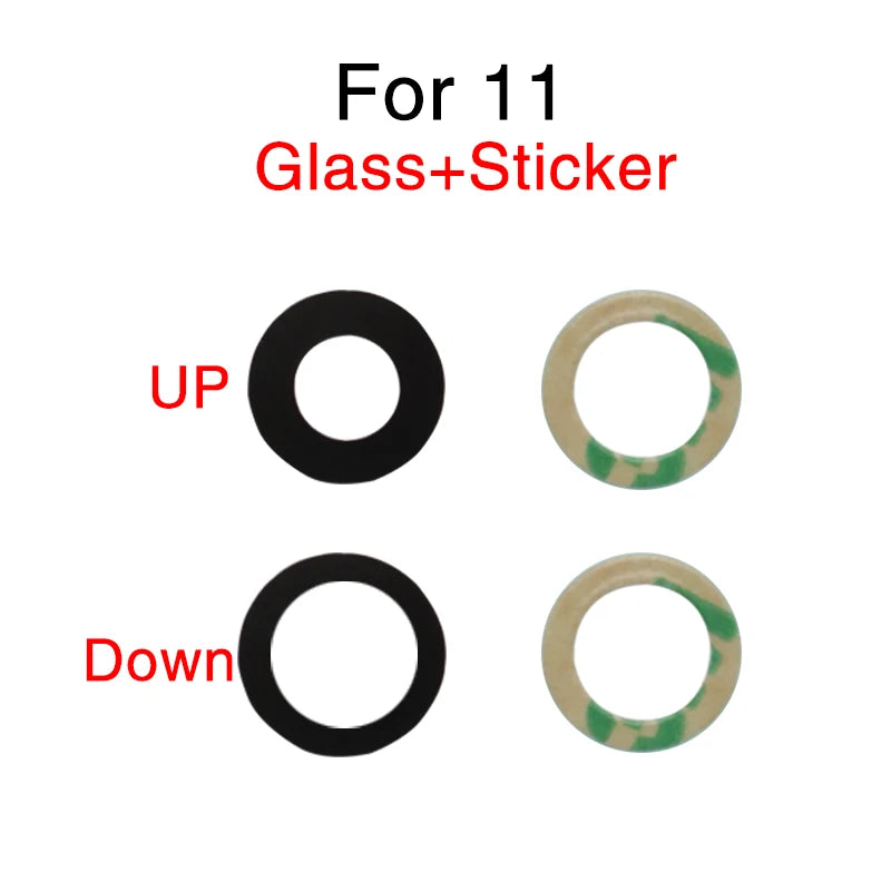 1set Back Rear Camera Lens Glass Cover For iPhone 6 6S 7 8 Plus X XR XS 11 12 13 Mini Pro Max Repair Parts